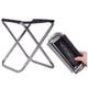 thumbnail image 1 of Mini taburete de camping ultraligero con bolsa de transporte, soporta hasta 132 libras 280 g, silla de camping ligera y plegable para viajes, senderismo, pesca, barbacoa, playa,, 1 of 5