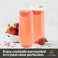 thumbnail image 5 of JumblWare 24 Pack Stemless Disposable Plastic Champagne Flutes 9 oz Recyclable Durable, 5 of 10