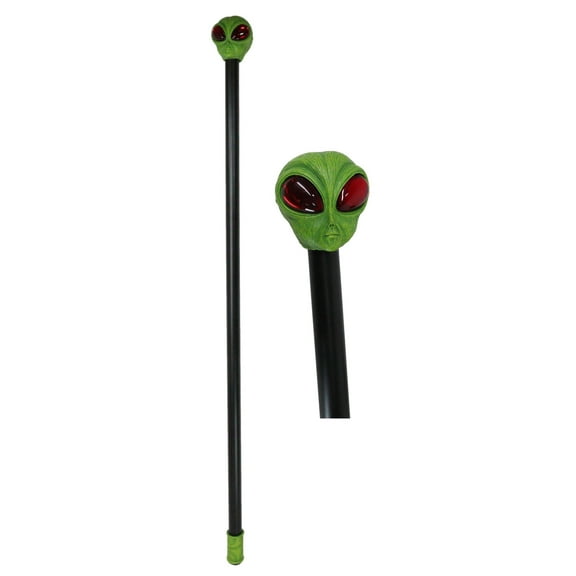 Green Roswell UFO Alien Extra Terrestrial Decorative Cosplay Prop Swagger Cane