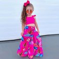 thumbnail image 4 of FLMEI 8-12T Girls Summer Skirt Sets Clothing Sets Outfit Set Clothes Vest Top + Long Skirt Girls Outfit 2Pcs Set, 4 of 7