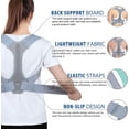thumbnail image 4 of GreyCorrector de postura para mujeres y hombres, enderezador de espalda ajustable, corrector de postura debajo de la ropa, entrenador de postura superior transpirable para espalda, 4 of 5