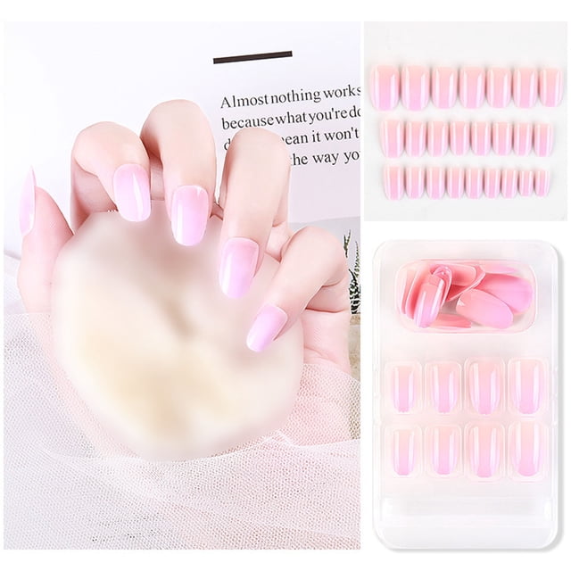 Uso de uñas Ballet Uñas postizas Acabado Desmontable Uso de uñas Wmkox8yii hjk4758
