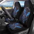 thumbnail image 2 of Yuyamidu Blue Butterfly Car Accessories Sets 2 Pcs Auto Front Seat Covers Dream Catcher Car Seat Cover Sets for Women Car Interior Seat Cushion, 2 of 7