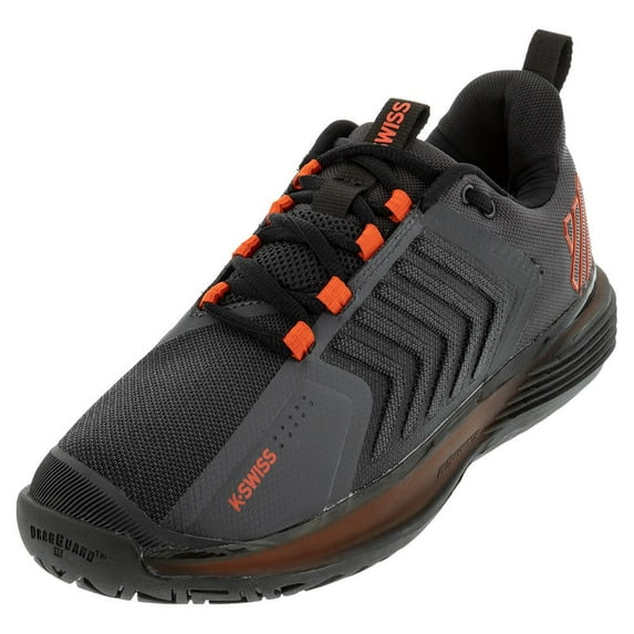 K-Swiss Men`s Ultrashot 3 Tennis Shoes Asphalt and Jet Black ( 7 )