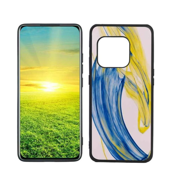 Compatible with OnePlus 10 Pro 5G Phone Case, Blue And Yellow 32 Case Men Women, Flexible Silicone Shockproof Case for OnePlus 10 Pro 5G
