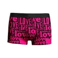 thumbnail image 4 of Mens Underwear Boxer Briefs Heart Print Fashion Stretch Ventilate Cotton Underpants Elastic Waistband Soft Comfortable Trunks Hot Pink XXXL, 4 of 5