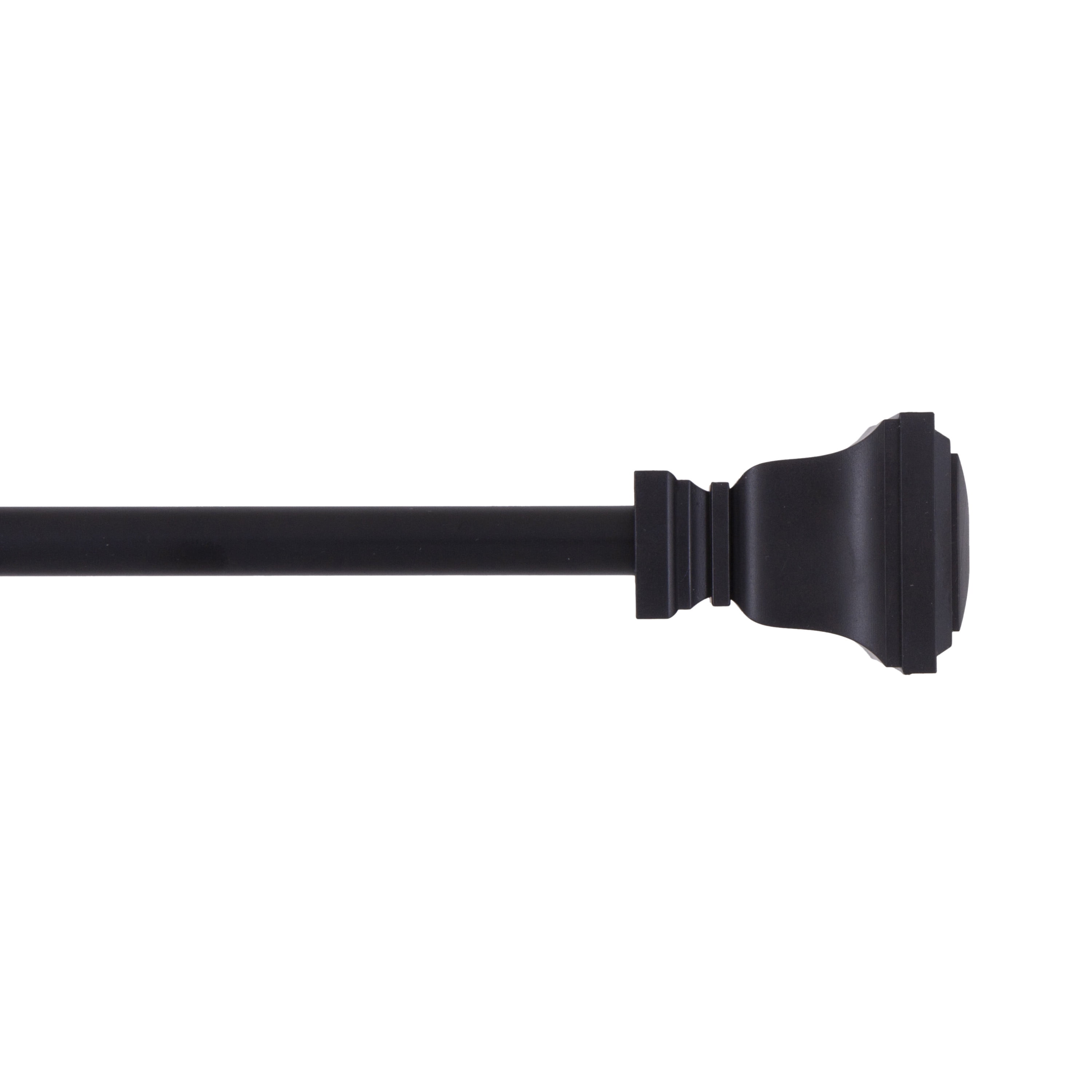 Mainstays 48-84 in. Twain Adjustable Petite Cafe Curtain Rod, 1/2 in. Diameter