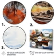 thumbnail image 3 of Designart "Brown Lakehouse Reflections Of silence I" Lake House Cottage Wall Art Print, 3 of 5