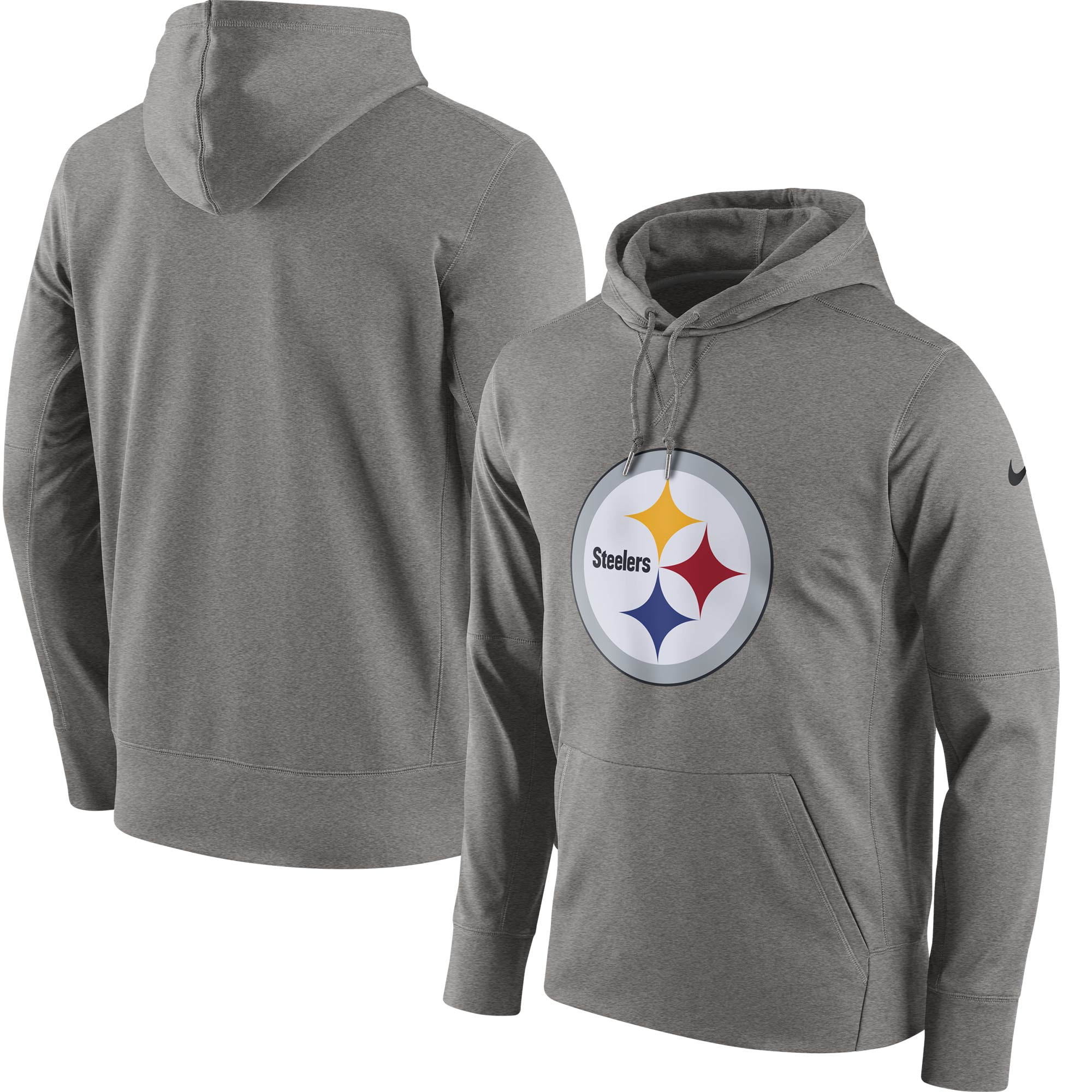 pittsburgh steelers nike team issue classic grey hoodie