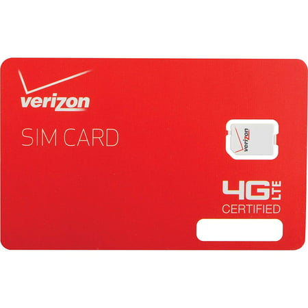 Wireless 4G LTE Nano SIM Card 4FF, Non-NFC, Only Compatible With iPhone (No Android) Verizon - 1