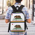 thumbnail image 6 of California Lgbtq Gay Pride Flag Backpack Travel Bag For Men Women Lightweight Back Pack With Laptop Compartmen, 6 of 8