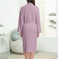 thumbnail image 6 of Long Sleeve Cotton Robes for Women Fleece Women's Nightgowns & Sleepshirts Oversize Cute Women's Sleepwear House Womens Robe Purple, 6 of 8