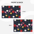 thumbnail image 3 of Placemats Set Of 4 / 6, Yellow Pink Carnations Flowers Placemats For Dining Table Indoor/Outdoors Heat Resistant Washable Placemats 18" X 12", 3 of 8