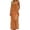 Orange-1, variant on Uobin Women's Solid Color Backless Cami Dress Knee Length Backless House Dress Summer Spaghetti Strap