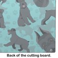 thumbnail image 5 of Carolines Treasures MLM1058LCB 15 x 12 in. Blue, Black Schnauzer Glass Cutting Board - Large, 5 of 5