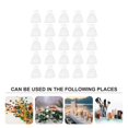 thumbnail image 2 of 100 Pcs Clear Gift Bags Jewelry Gift Bags Drawstring Organza Pouches Gift Jewelry Bags Organza Gift Bag, 2 of 3