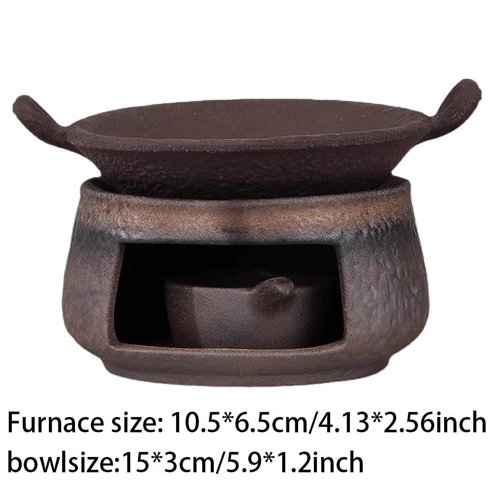 Ceramic Aromatherapy Stove Essential Oil Burner, Aromatherapy Kit,2026 Handmade Zen Incense Burner Kit for Home Office, Tea Light Candle Holders Teapot Warmer for Meditation
