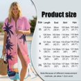 thumbnail image 6 of FUIALDOLG Palm Tree Sun Summer Dresses for Women 2026 Casual Short Sleeve Button Down Maxi Dress Beach Swimsuit Cover Ups, 6 of 6