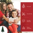 thumbnail image 4 of HOMCOM 6FT Pre-lit Artificial Christmas Tree with LED Lights and Fiber Optics, Xmas Holiday Decoration, Green, 4 of 10