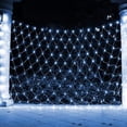 thumbnail image 4 of Morttic Christmas Lights, LED Christmas Net Lights Outdoor, Waterproof Christmas Net Lights, 200 LED 9.8 FT x 6.6 FT 8 Modes Plug in, Decor for Bushes Garden Party Xmas Tree (White), 4 of 8