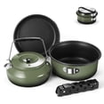 thumbnail image 1 of Juego de utensilios de cocina para acampar Odoland, antiadherentes, con hervidor de agua, 1,2 L, 5 unidades, 1 of 8