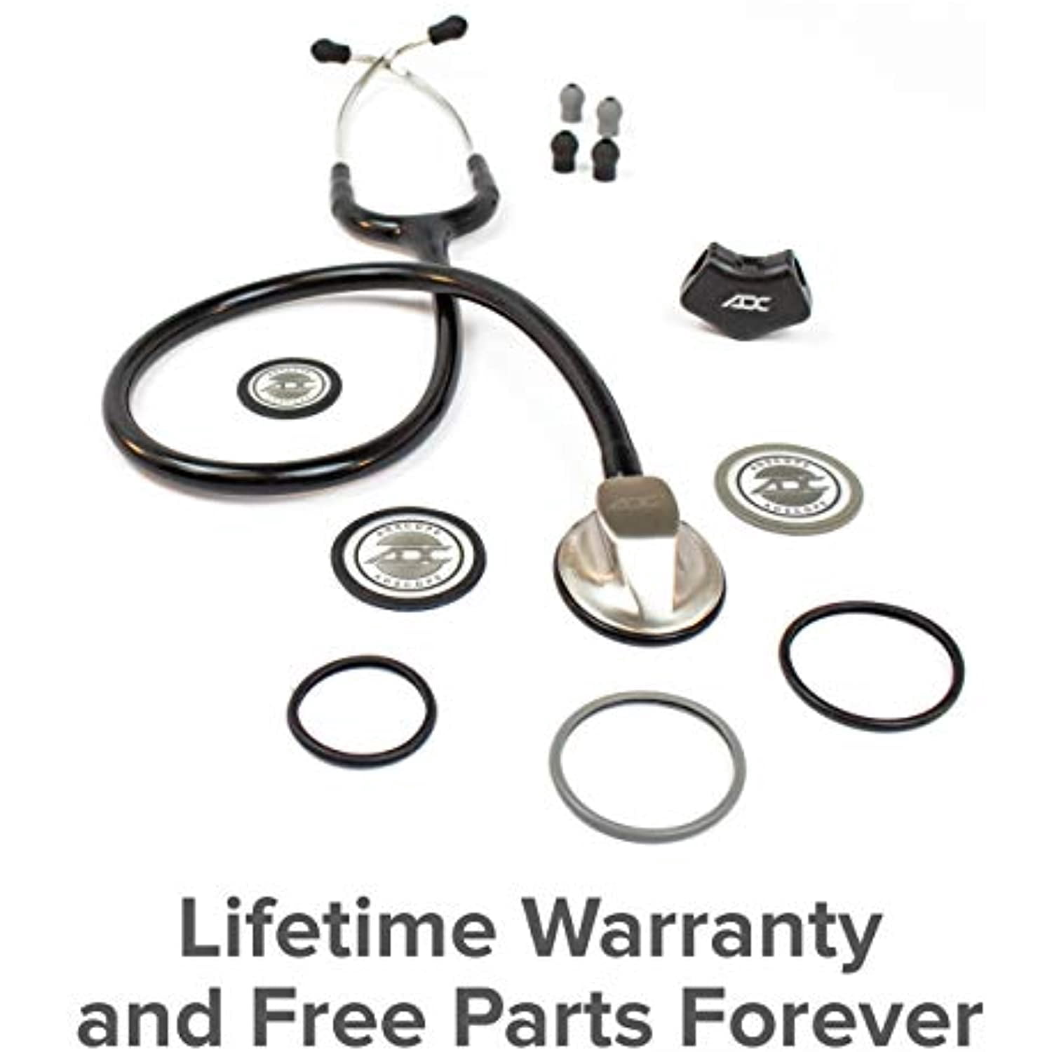 ADC Adscope 615 Platinum Sculpted Clinician Stethoscope with Tunable AFD Technology,, Sea Glass