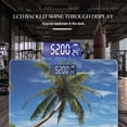thumbnail image 3 of High Precision Body Weight Scale Smart Bathroom Scales with Large LCD Display(400lbs),Decorative for Bedroom-Beautiful Tropical Beach With Palm Trees And Clear Blue Water, 3 of 4