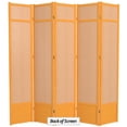 thumbnail image 6 of Red Lantern 7 ft. Tall Jute Shoji Screen - 5 Panel - Honey, 6 of 6