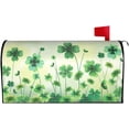 thumbnail image 2 of St Patricks Day Shamrock Mailbox Covers Magnetic Standard Size 21x18 Inch Green Four Leaf Clover Spring Holiday Post Letter Box Cover for Outdoor Garden Yard Decor, 2 of 8