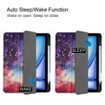 thumbnail image 2 of ELEHOLD for iPad Air 11 Inch Case M2 (2024), iPad Air 11 Case with Pencil Holder, Support iPad 2nd Pencil Charging/Pair, Trifold Stand Smart Case with Soft TPU Back,Auto Wake/Sleep,Galaxy, 2 of 6
