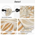 thumbnail image 5 of Orange Beige Abstract Tier Curtains, Modern Ombre Vintage Art Light Filtering Kitchen Curtains, 2Pcs Rod Pocket Half Window Treatments Panels for Sink Cafe Cabinet Basement 27.5x45 Inches, 5 of 9