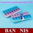 thumbnail image 4 of 14 Grids 7 Days Weekly Pill Case Pill Organizer Vitamins Splitters Container Jewelry Storage Box Langgg, 4 of 4