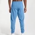 thumbnail image 7 of Men's Casual Pants Men's Pants Lightweight Slacks Knit Athletic Sweatpants For Men Light Blue 3XL, 7 of 7