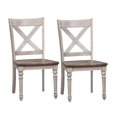 thumbnail image 1 of Cottage Lane White X Back Wood Seat Side Chair (RTA)-Set of 2, 1 of 6
