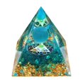 thumbnail image 2 of onlyliua Ofertas Del Día de Hoy Adornos Triangulares de Cristal Adornos Triangulares con Goteo de Grava Adornos Triangulares de Resina para El Hogar Adornos Triangulares Hechos a Mano Característica, 2 of 6