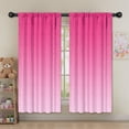 thumbnail image 5 of Blackout Kids Curtains,Pink Gradient Leopard Print Childrens Insulated Curtains Set Of 2,Bedroom Essentials,Toddler Room Decor 52"x63", 5 of 5