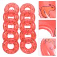 thumbnail image 1 of OULII 10Pack Decorative Swim Rings Red Circular PVC for Kids and DIY Enthusiasts in Various Occasions, 1 of 8