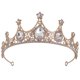 thumbnail image 1 of BRIGHTFUFU Boda Tiara Mujeres Diúdón Corona Boda de boda Corona Corona para cumpleaños, 1 of 8