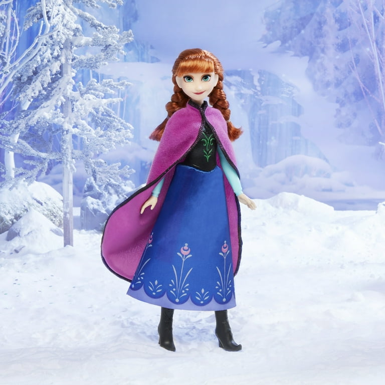 Disney Frozen Shimmer Anna Fashion Doll, Skirt, Shoes, Long Red