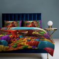 thumbnail image 3 of 3D Visual Illusion Dinosaur Bedding Set Couple Bedclothes Pillowcase Customized Home Textiles Bed Set for Bedroom Decoration, 3 of 6