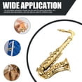 thumbnail image 2 of FRCOLOR 4 pcs Plastic Artificial Saxophone Model Golden Fake Saxophone Model DIY Crafts Saxophone Model, 2 of 5