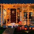 thumbnail image 1 of Décorations d'Halloween Extérieur Intérieur, Guirlande de Citrouilles Lumières d'Automne Décorations Réalistes Grandes Feuilles d'Érable Guirlande Lumineuse LED Lumières d'Automne à Piles Intérieur Extérieur Décoration d'Halloween, 1 of 8