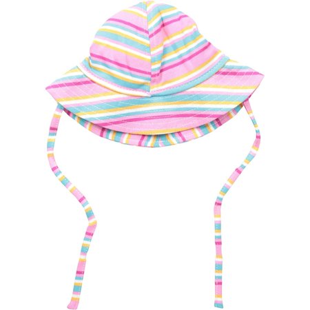 

Baby Girls Hot Pink Multi Stripe Sunhat Hot Pink 24 Months 100% Cotton
