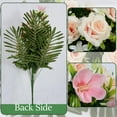 thumbnail image 4 of Artificial Cemetery Flowers, Memorial Flowers Grave Decorations, Artificial Rose Magnolia Flowers Bouquet with Cemetery Vase for Outdoor Graveyard Decor, Sets, 4 of 5