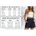 thumbnail image 5 of ANRABESS Womens Casual Shorts Elastic Paperbag Waist High Waisted Summer Loose Fit Beach Vacation Shorts with Pockets, 5 of 7