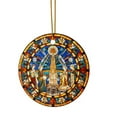 thumbnail image 2 of Pendentif Acrylique de Noël Concave Texturé Rond Décoration, 2 of 4