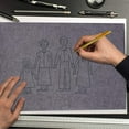 thumbnail image 6 of Graphite Carbon Transfer Paper for Drawing at Home or Sheets A4 Size Black Color, 6 of 6