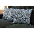 thumbnail image 5 of Ambesonne Retro Throw Pillow Cover 4 Pack, Moroccan Mosaic, 16", Grey Blue, 5 of 5