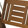thumbnail image 5 of Furinno Tioman Hardwood Hanging Porch Swing with Stand in Teak Oil, Light Wood, 5 of 6