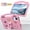 Pink, variant on Allytechgroup Cute Kids Case for Lenovo Idea Tab 11" 2025/K11 Gen 2 TB-336ZU/336FU, Soft EVA DIY Figures Handle Design Lightweight Kids Friendly Kickstand Tablet Cover for Girls Boys, Skyblue